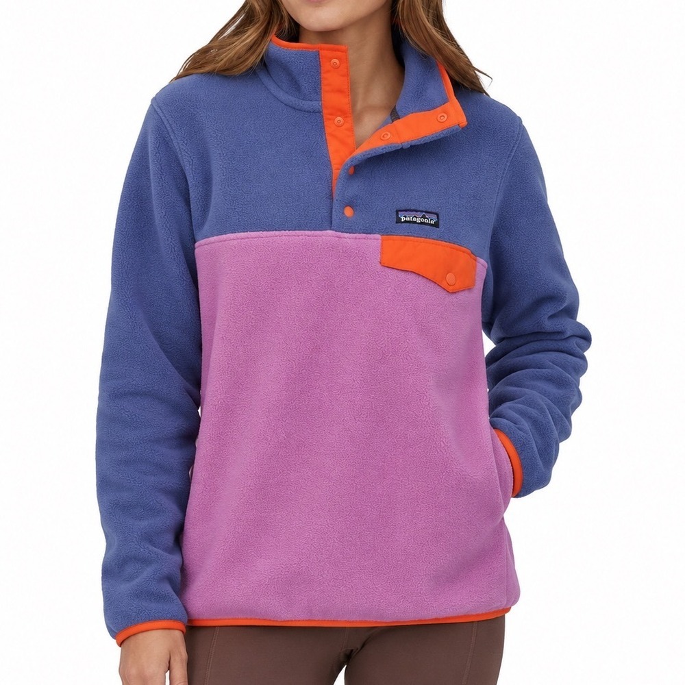 Patagonia Womens Lightweight Synchilla Snap-T Pullover Brisk Purple Size XS NWT